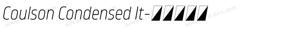Coulson Condensed It字体转换